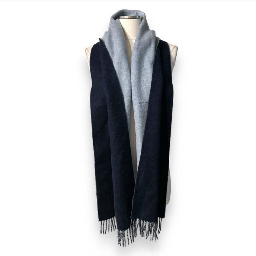 NORDSTROM Double Knit Cashmere Blend Two Color Scarf